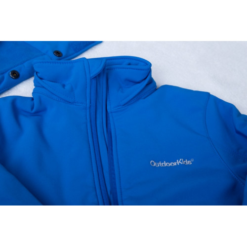 Softshellová bunda - zľava 50%, pôvodná cena 40,70 eur - Farba: Modrá, Veľkosť: 6-7 rokov