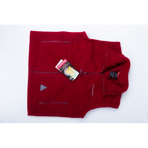Fleecová vesta - zľava 25% pôvodná cena 12,90 - Farba: Červená, Veľkosť: 6-8 rokov